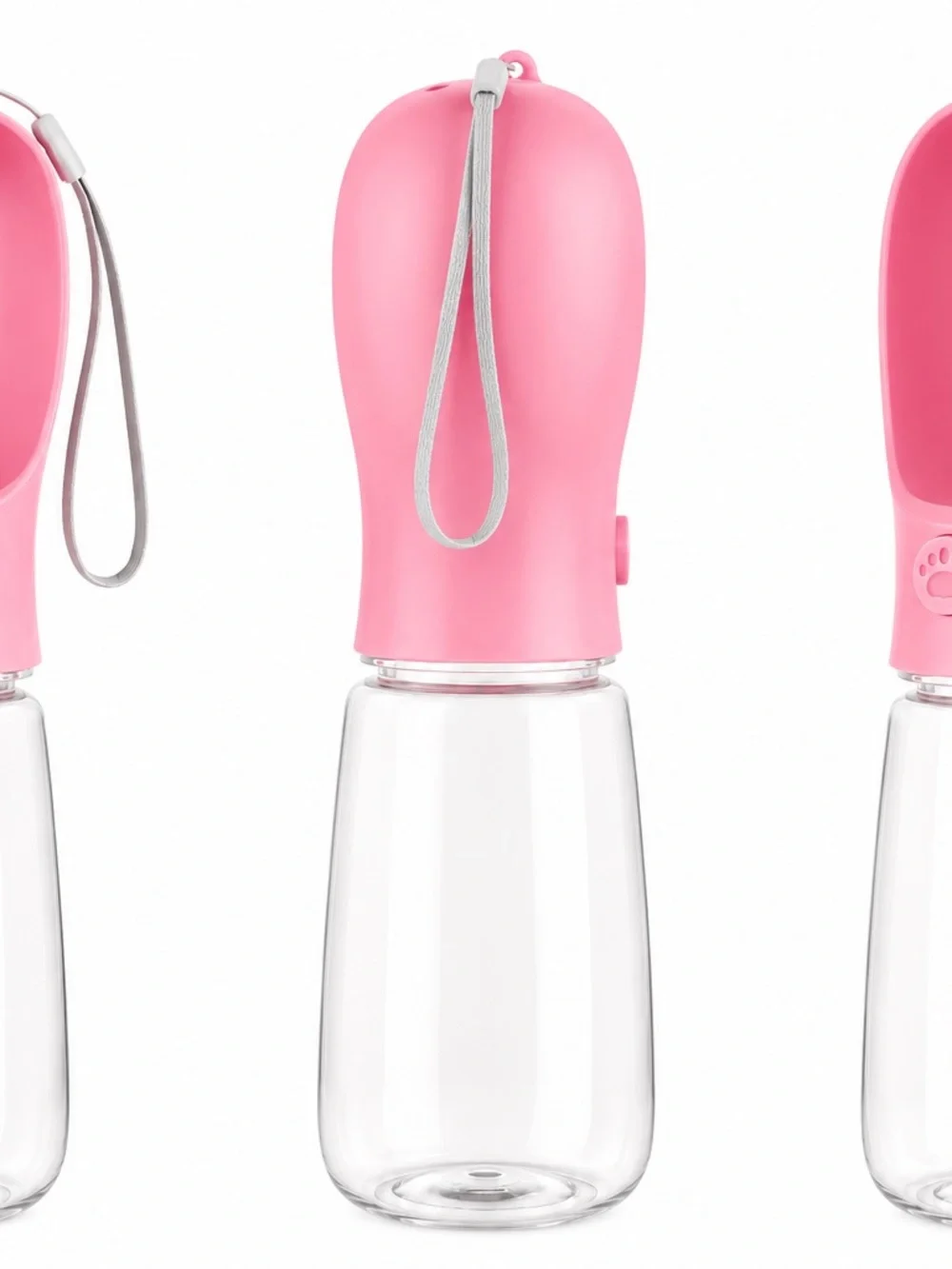 Portable Pink Pet Care Cup - Leak Proof Dog Water Bottle
